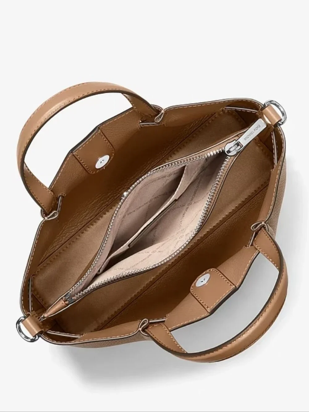 Michael Kors Carson Small Brown Satchel